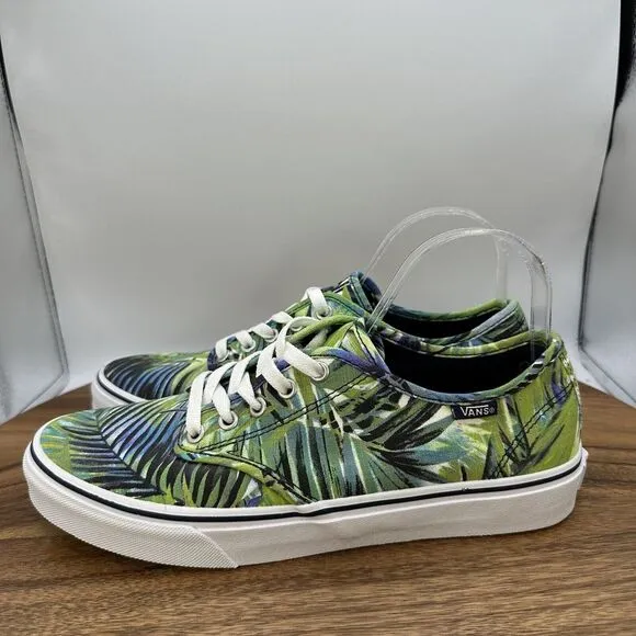 Vans Camden Low Top Lace Up Shoes Palm Leaf Tropical Skater Canvas Women's‎ 10