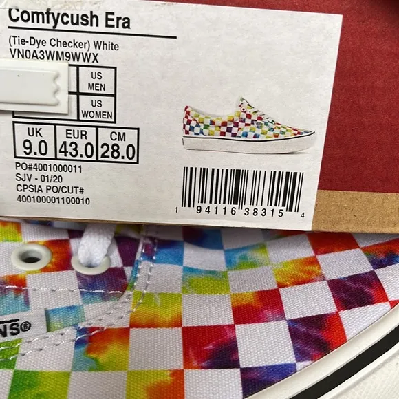 Vans Comfycush Era The-Dye Checkerboard sneakers Men’s
