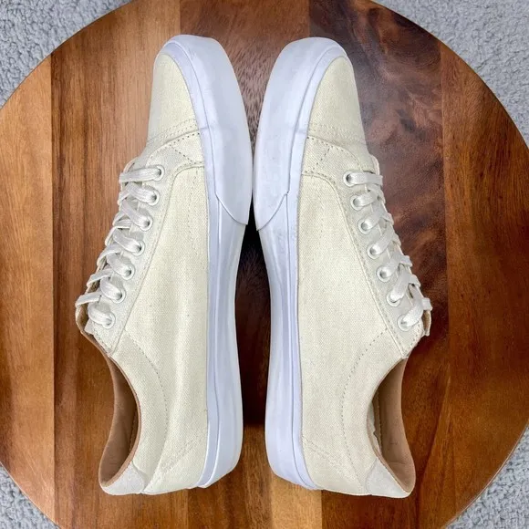 Vans Court Mens Size 8.5 Sneakers Shoes Canvas Marshmallow Ultra Cush