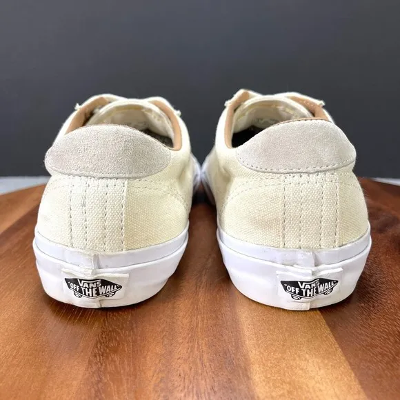 Vans Court Mens Size 8.5 Sneakers Shoes Canvas Marshmallow Ultra Cush