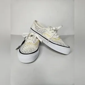 Vans Dots Mesh Modular Shoes off white Sheer Women’s sz 5  Swap Sole
