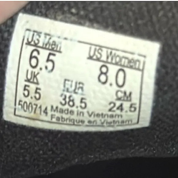 Vans Embroidered Tiger and Floral  Slip-On  Black Nylon Shoes Sneakers Sz 8