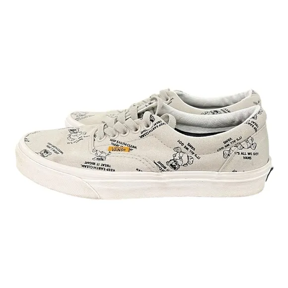Vans Era World Code Clean Earth Day Men's Size 7  canvas leather oatmeal marsh