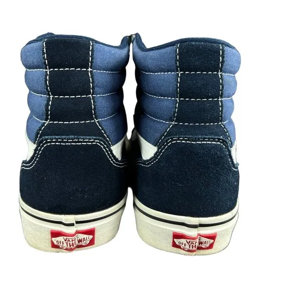 VANS Filmore Hi Navy Blue Suede Canvas Shoes Men's Size 11