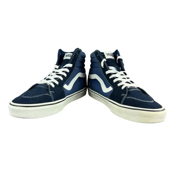 VANS Filmore Hi Navy Blue Suede Canvas Shoes Men's Size 11