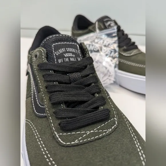 Vans Gilbert Crockett Black Forest Night Green VN0A5JIFALM Skateboard shoes