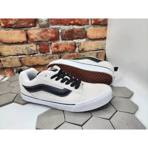 Vans Knu Skool Suede White Black  Size US 13 Men's New Rare Panda Sneakers