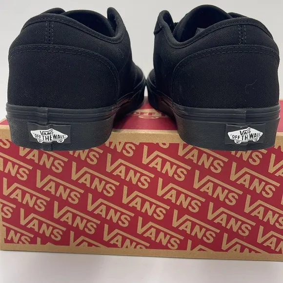Vans Men's Black Canvas Sneakers Atwood (Canvas) Black/BlackVN000TUY186