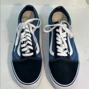 VANS Men's Blue and Black Sneakers size 11.5  #507698 Nearly NEW