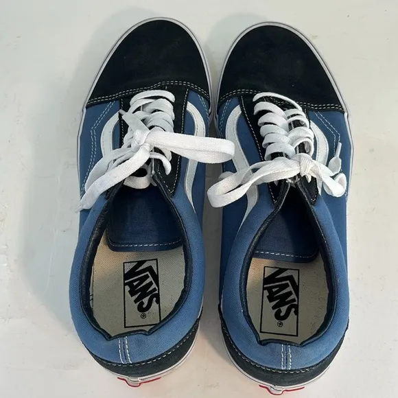 VANS Men's Blue and Black Sneakers size 11.5  #507698 Nearly NEW