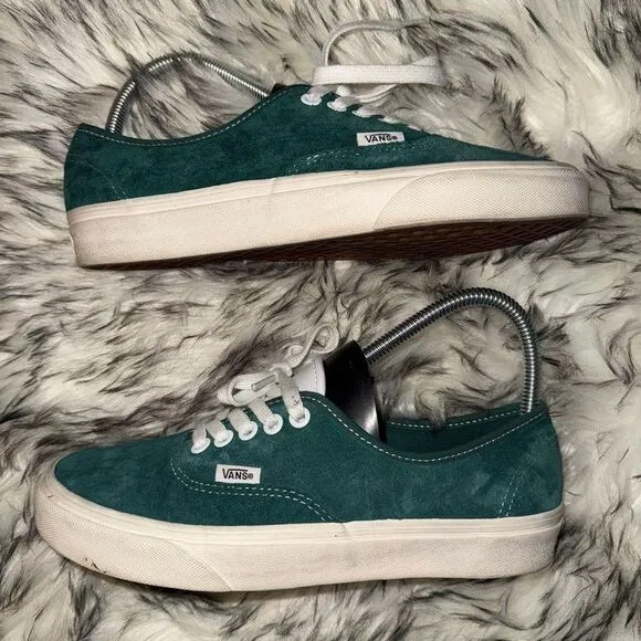 Vans Men's Green Suede Authentic