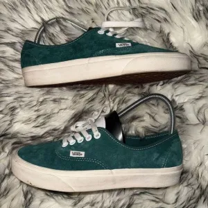 Vans Men's Green Suede Authentic
