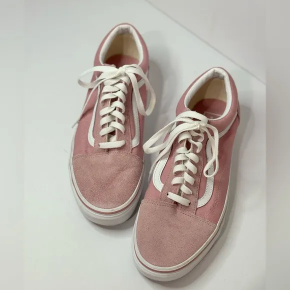 Vans Men’s Women's Pink Low Top Sneakers Skateboarding Trainers Shoes