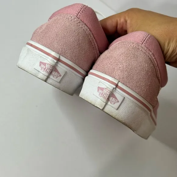 Vans Men’s Women's Pink Low Top Sneakers Skateboarding Trainers Shoes