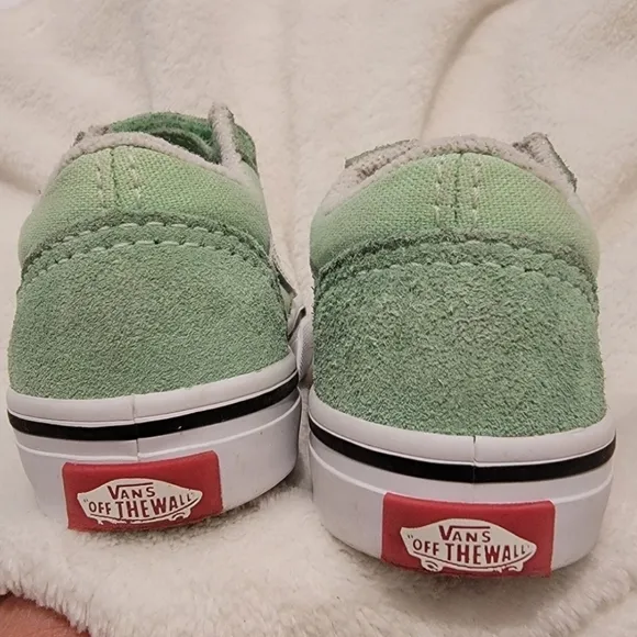 VANS Mint Old Skool white stripe sneakers shoes Size 5 Toddler