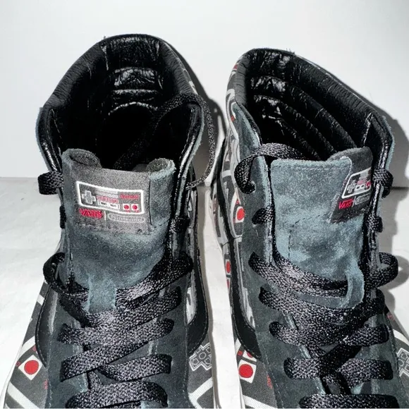 Vans Nintendo NES Controller Game Over Hightop Skate Shoes Mens 11.5