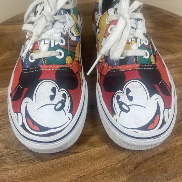 Vans Off The Wall Disney Mickey Mouse and Friends Womens Size 7 Low Top Shoes