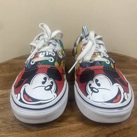Vans Off The Wall Disney Mickey Mouse and Friends Womens Size 7 Low Top Shoes