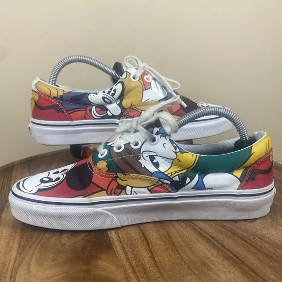 Vans Off The Wall Disney Mickey Mouse and Friends Womens Size 7 Low Top Shoes