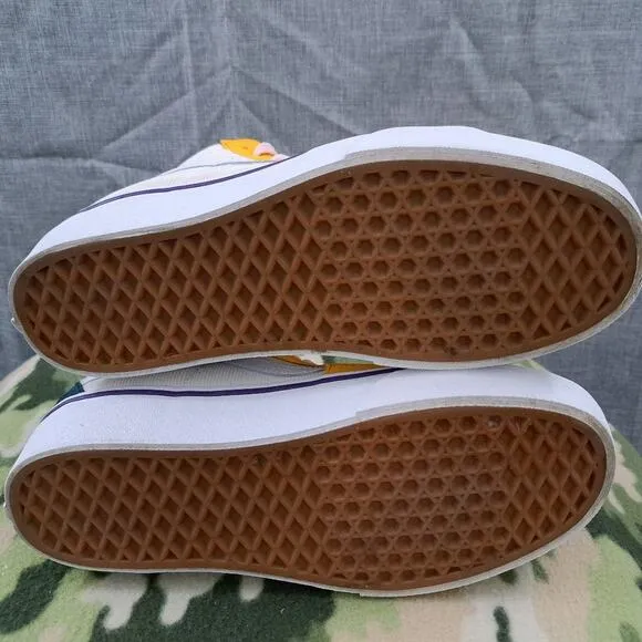 Vans Off The Wall Multi-Color High Top Sneakers Shoes Men 8 Women's 9.5