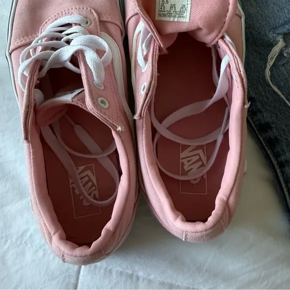 Vans Off the Wall Old School‎ Pink Skateboarding Sneakers Shoes Size 5.5