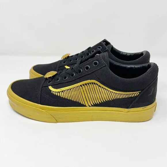 Vans Off The Wall X Harry Potter Old Skool Shoes - Golden Snitch/Black  Unisex