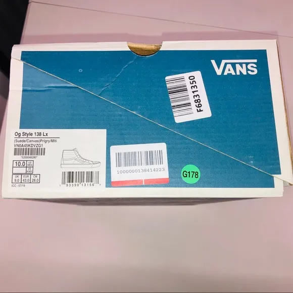 VANS OG Style 138 LX Pearl Grey Suede Canvas Shoes