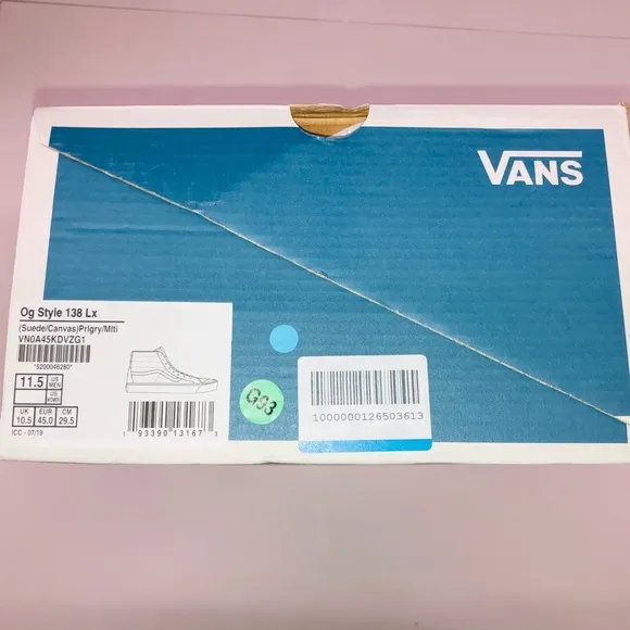 VANS OG Style 138 LX Pearl Grey Suede Canvas Shoes