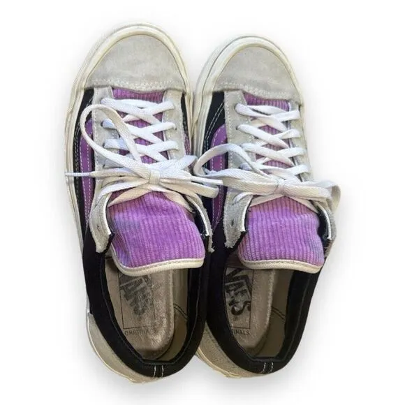VANS OG Style 36 LX Black Orchid Ecru Corduroy Tongue Suede Leather Shoes Mn's 6