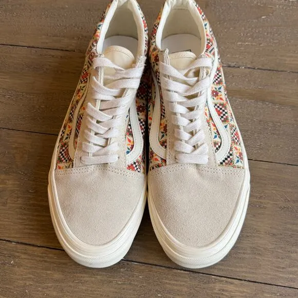 VANS Old Skool 36 DX Anaheim Factory Tile Check Floral Skate Shoes M11/ W 12.5