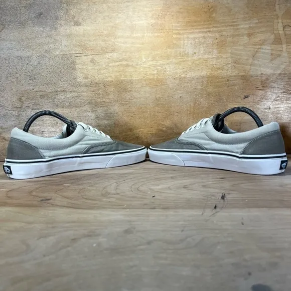 Vans Old Skool Canvas Mens Size 9.5 Shoes Sneakers Pewter Gray