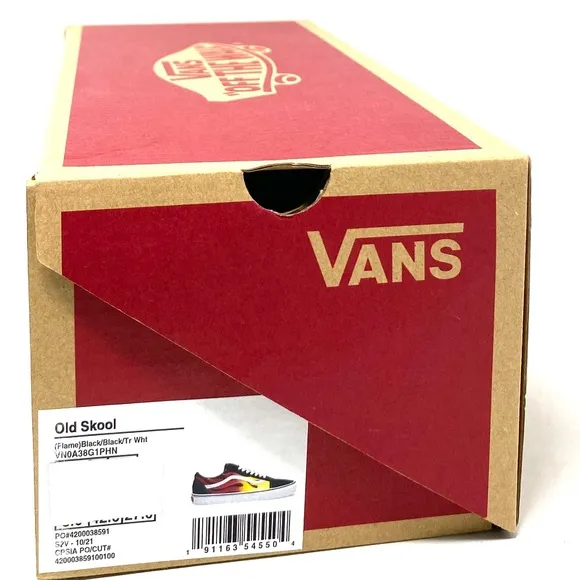 VANS Old Skool Flame Sneakers Low Top Women Size Shoes Suede Canvas VN0A38G1PHN
