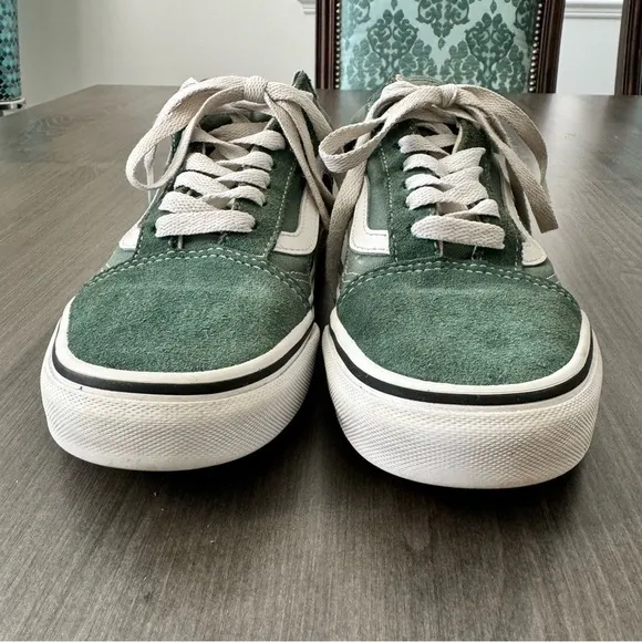 Vans Old Skool green Low Top Lace Up Sneakers shoes Women Size 6.5