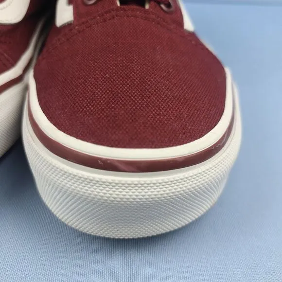 Vans Old Skool Mens Size 6.5 Canvas Skate Shoes Cordovan True White VN0001R1GEZ