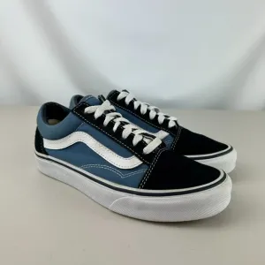 Vans Old Skool Navy and White Skate Shoes Women's size 6