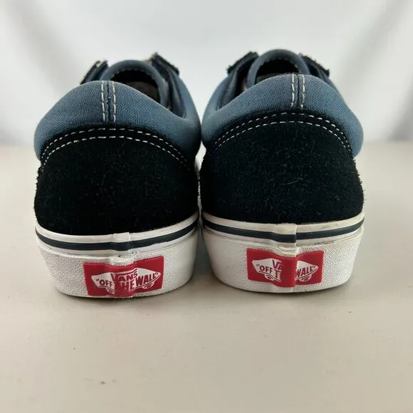 Vans Old Skool Navy and White Skate Shoes Women's size 6