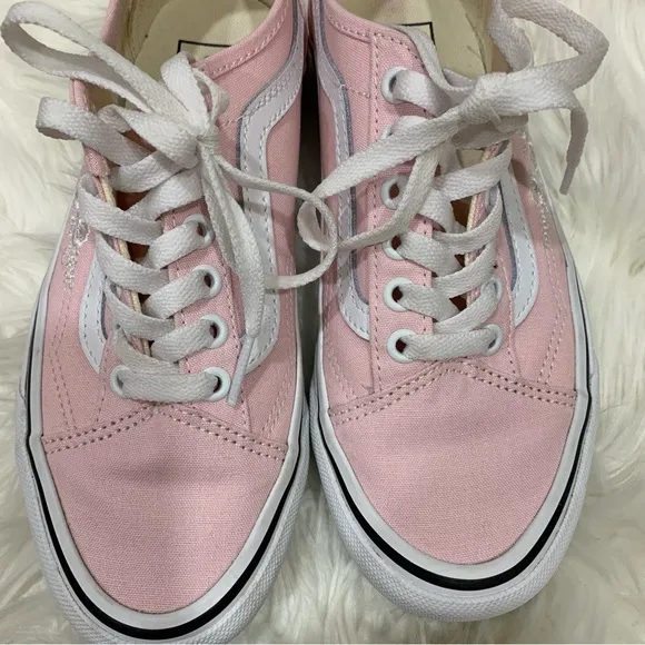Vans Old Skool Pink Floral Embroidered Shoes