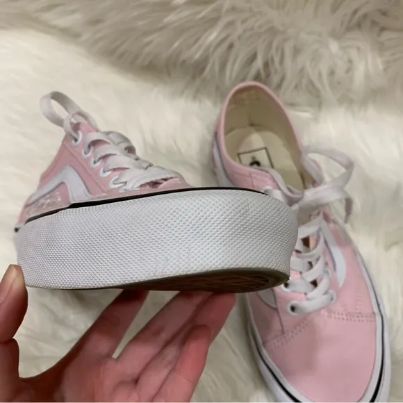 Vans Old Skool Pink Floral Embroidered Shoes
