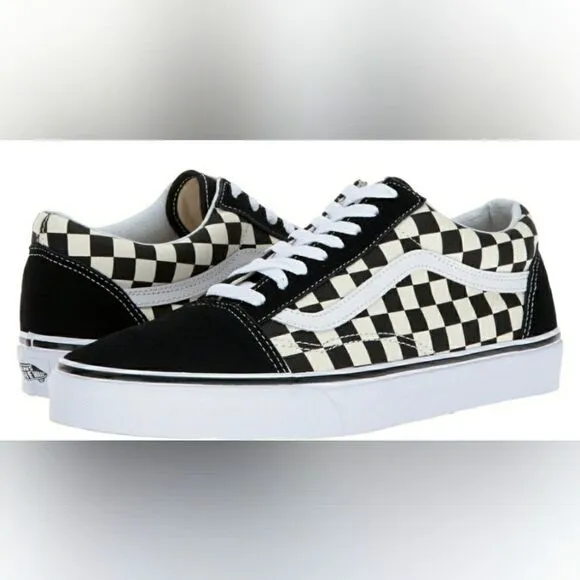 Vans Old Skool Primary Checker, Mens sz 10, BLK/WHT. NWT.