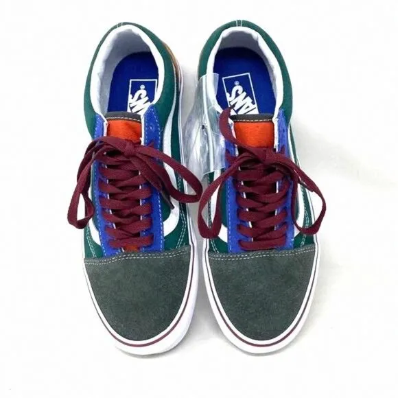 VANS Old Skool Shoes Low Top SB Multicolor Canvas VN0A4BW2448 Casual Women Suede