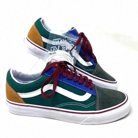 VANS Old Skool Shoes Low Top SB Multicolor Canvas VN0A4BW2448 Casual Women Suede