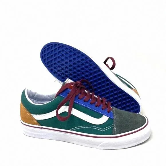 VANS Old Skool Shoes Low Top SB Multicolor Canvas VN0A4BW2448 Casual Women Suede