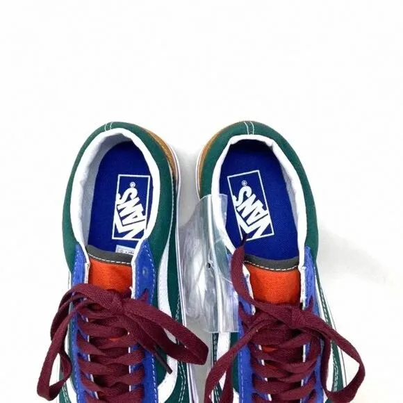 VANS Old Skool Shoes Low Top SB Multicolor Canvas VN0A4BW2448 Casual Women Suede
