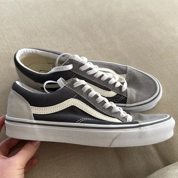 Vans Old Skool Style 36 Shoes Navy Gray Colorblock Sneakers