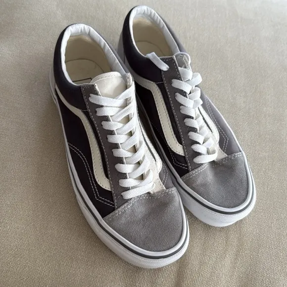 Vans Old Skool Style 36 Shoes Navy Gray Colorblock Sneakers