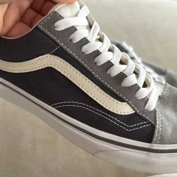 Vans Old Skool Style 36 Shoes Navy Gray Colorblock Sneakers