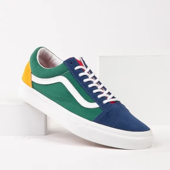 Vans primary color suede crayon teacher tennis shoes