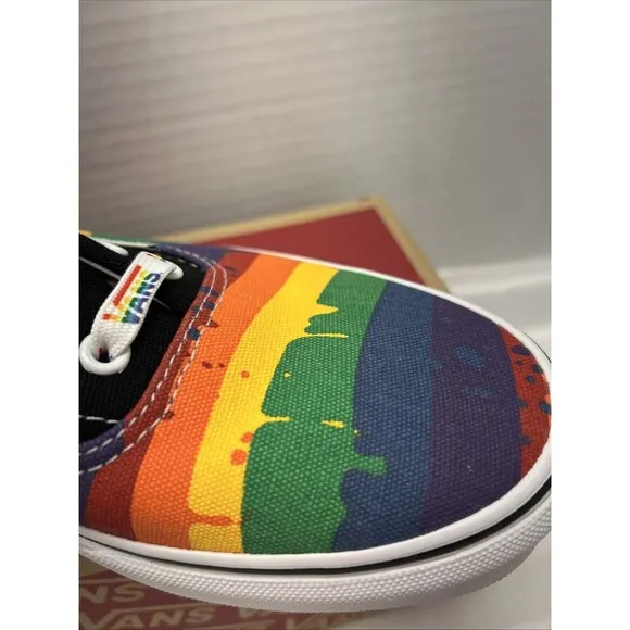 VANS SHOES Rainbow Drip Pride Sneakers Mens Size 11 Extra Laces NEW