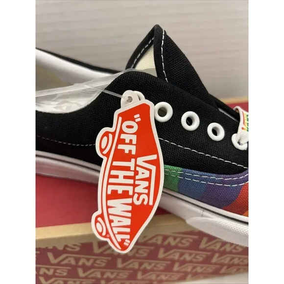 VANS SHOES Rainbow Drip Pride Sneakers Mens Size 11 Extra Laces NEW
