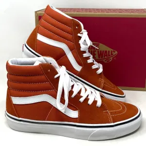 VANS Sk8-Hi Color Theory Shoes SB For Women Canvas Suede Burnt Ochre VN0005U9GWP